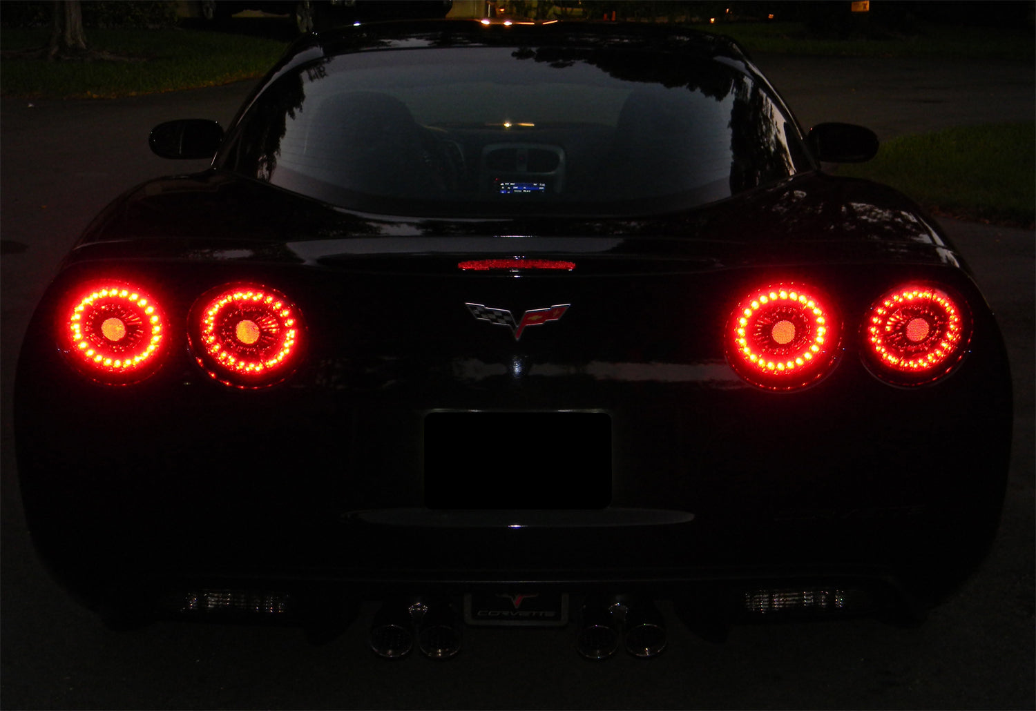 CHEVY CORVETTE 05-07/CORVETTE Z06 06-07 LED TAIL LIGHTS BLACK