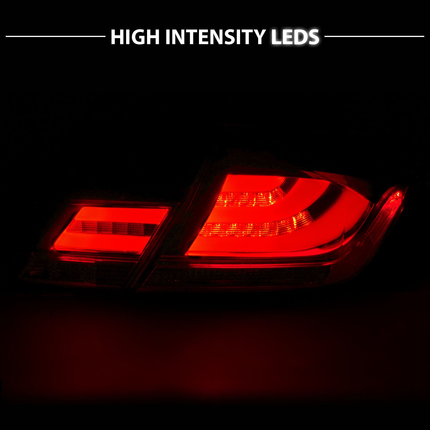 HONDA CIVIC 13-UP 4DR LED TAIL LIGHTS ALL CHROME (4 PCS)