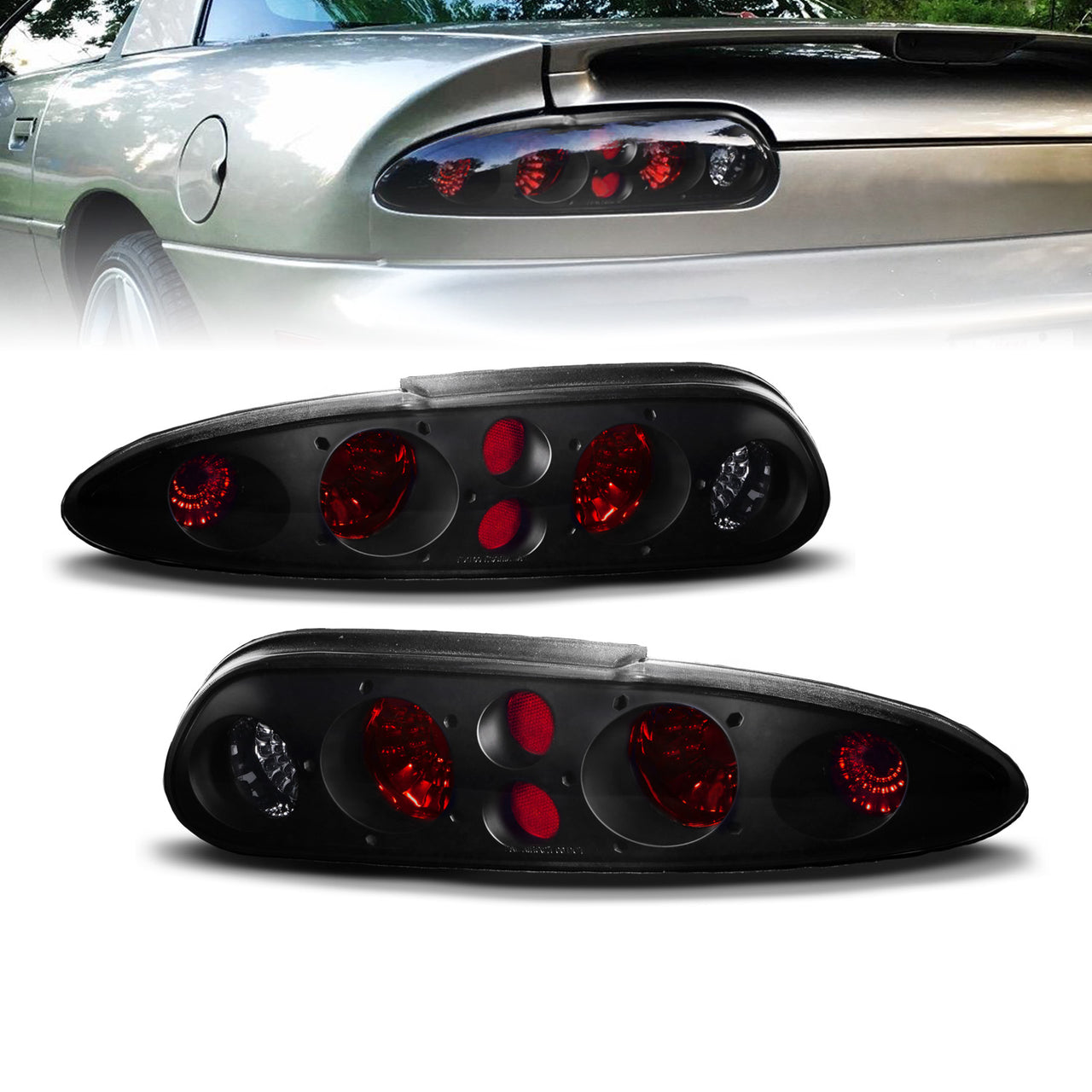 CHEVY CAMARO 93-01 TAIL LIGHTS DARK SMOKE
