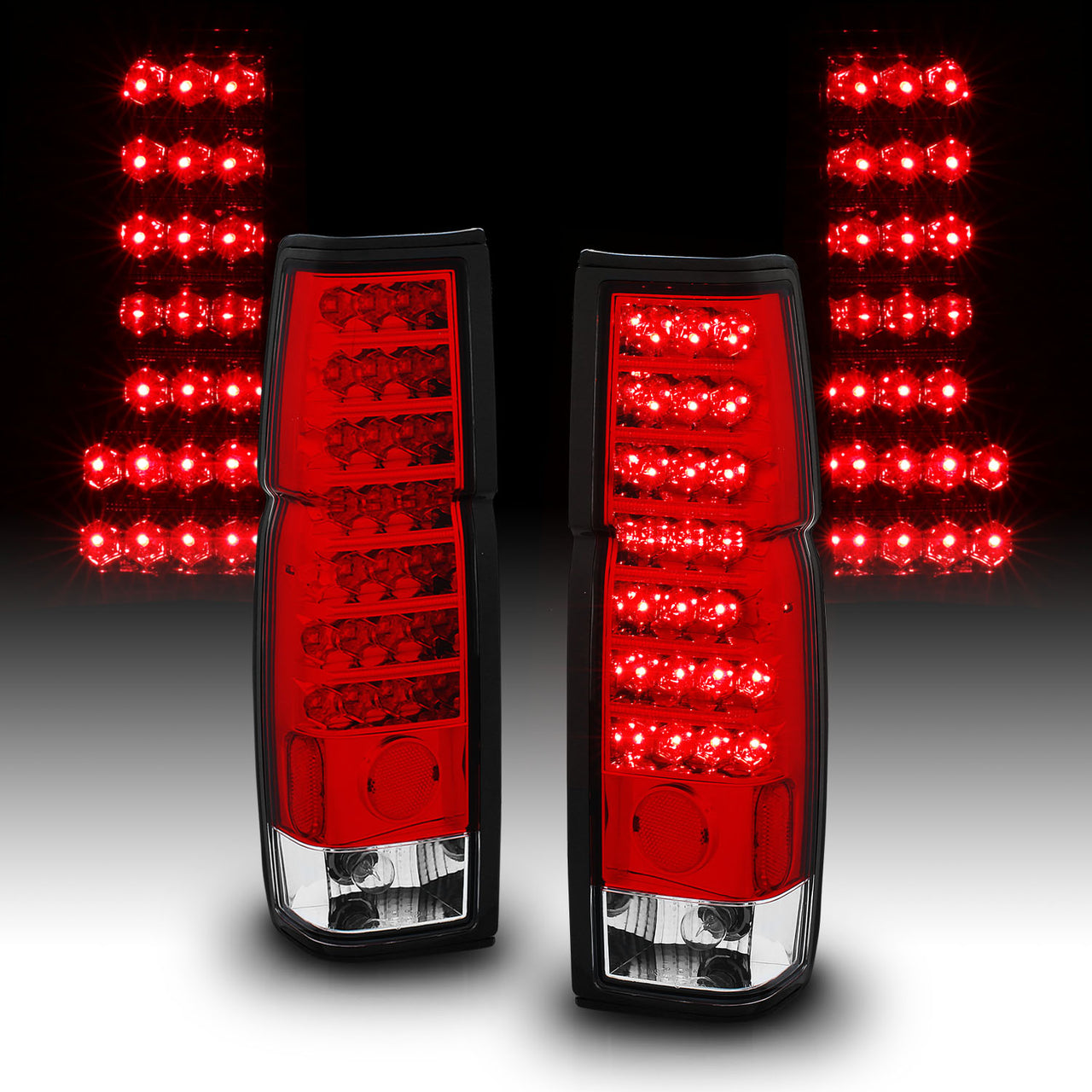 NISSAN HARDBODY 86-97 LED TAIL LIGHTS RED/CLEAR