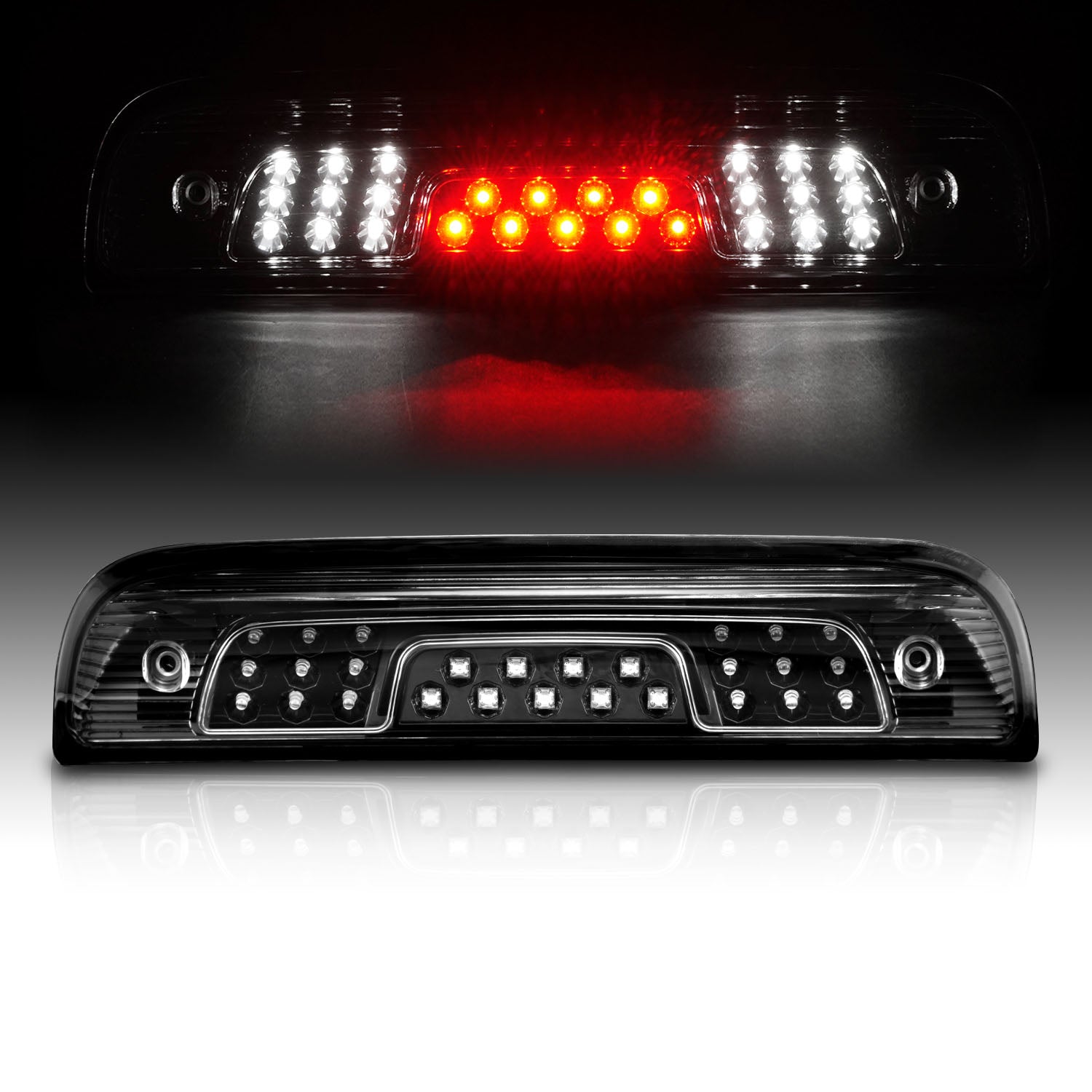 CHEVY SILVERADO 2014 3RD Brake Light (Clear Cover/Black Base)