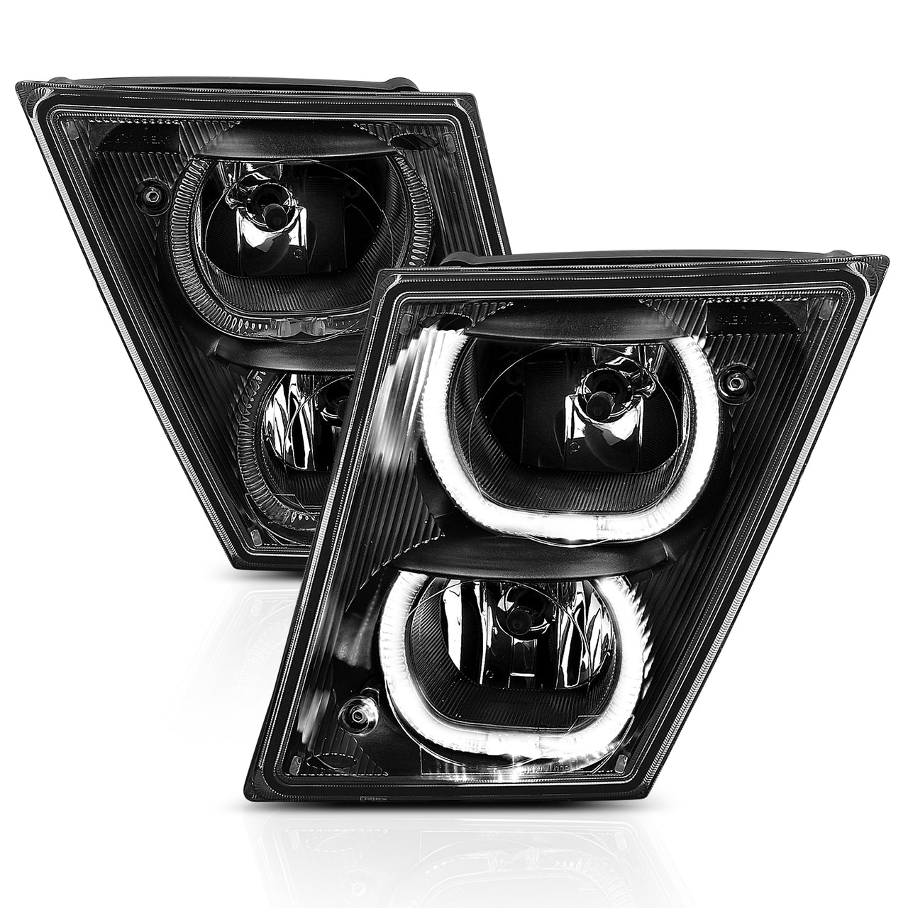 VOLVO VN/VNL SERIES 04-15 FOG LIGHT U BAR STYLE H.L BLACK