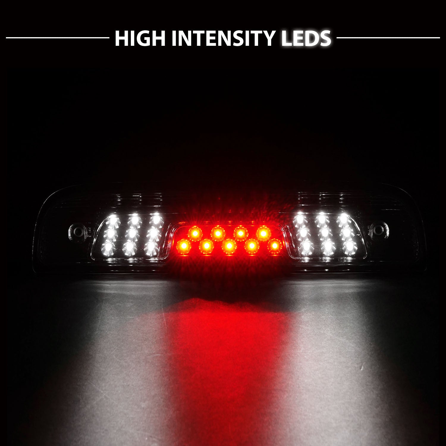 CHEVY SILVERADO 2014 3RD Brake Light (Clear Cover/Black Base)