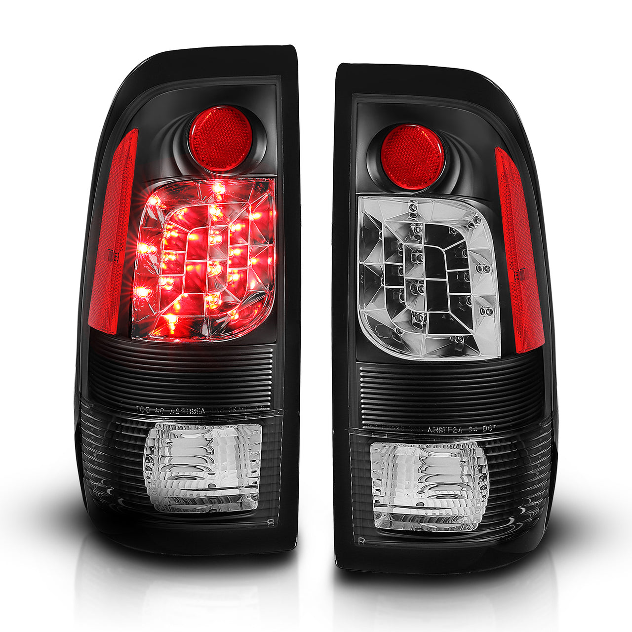 FORD F-150 97-03 LED TAIL LIGHTS BLACK