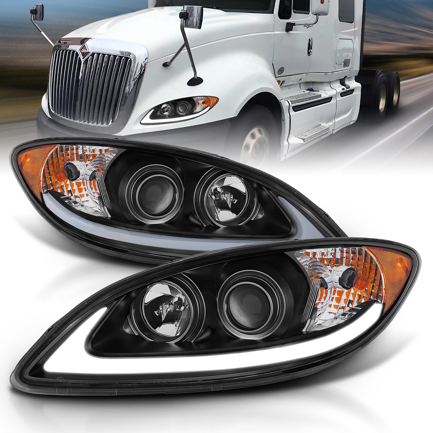 INTERNATIONAL PROSTAR 08-16 PROJECTOR PLANK STYLE H.L BLACK