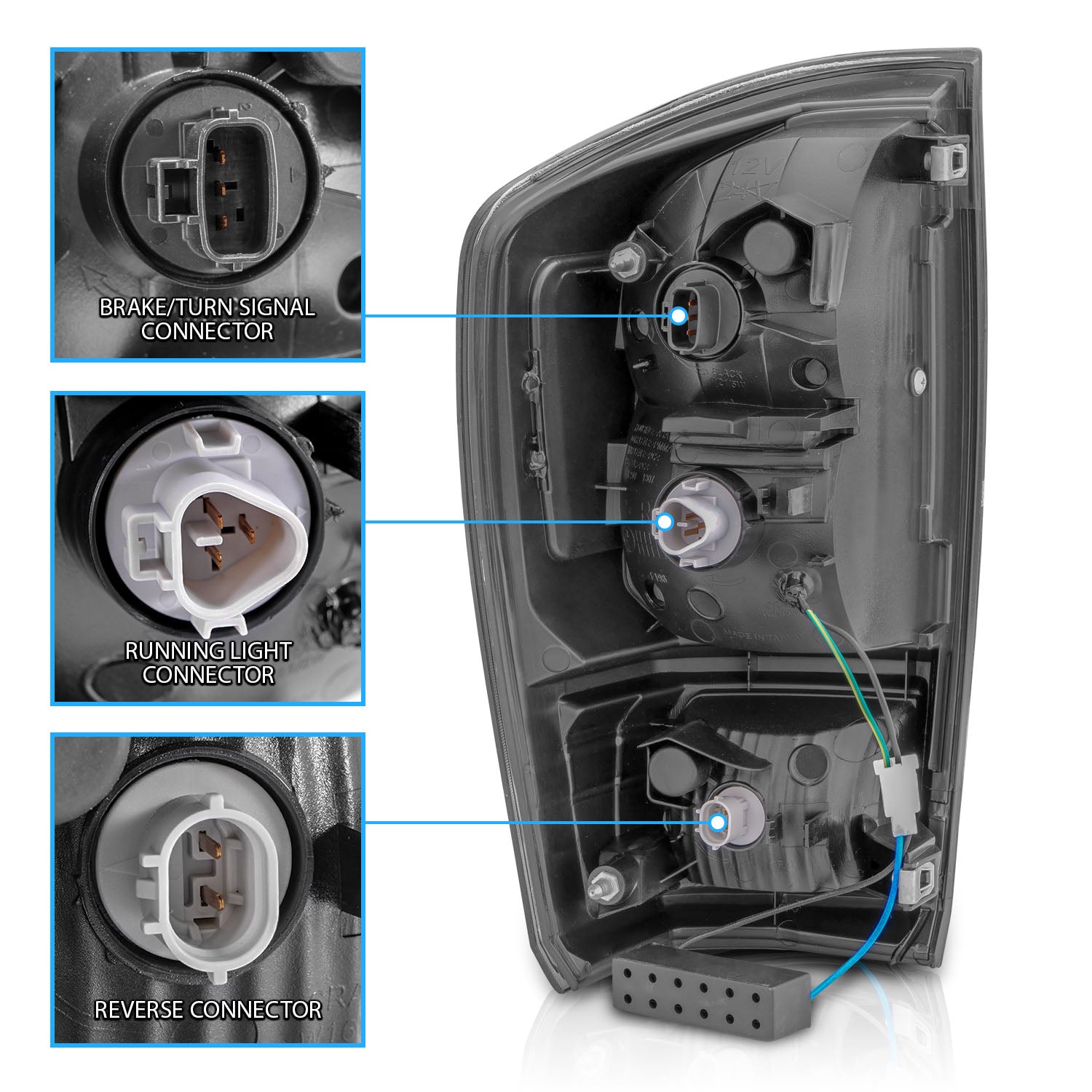 TOYOTA TACOMA 16-21 LED TAIL LIGHTS SMOKE