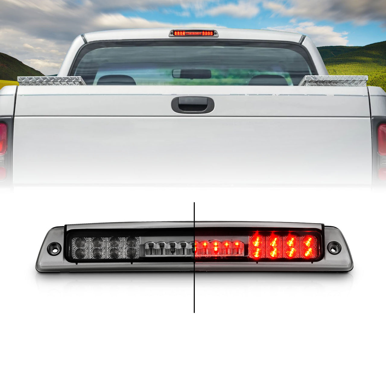 DODGE RAM 94-01 LED 3RD BRAKE LIGHT SMOKE