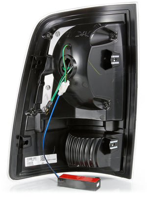 DODGE RAM 1500 09-20 LED TAIL LIGHTS BLACK HOUSING CLEAR LENS (W/ SEQUENTIAL ) (HALOGEN MODEL)
