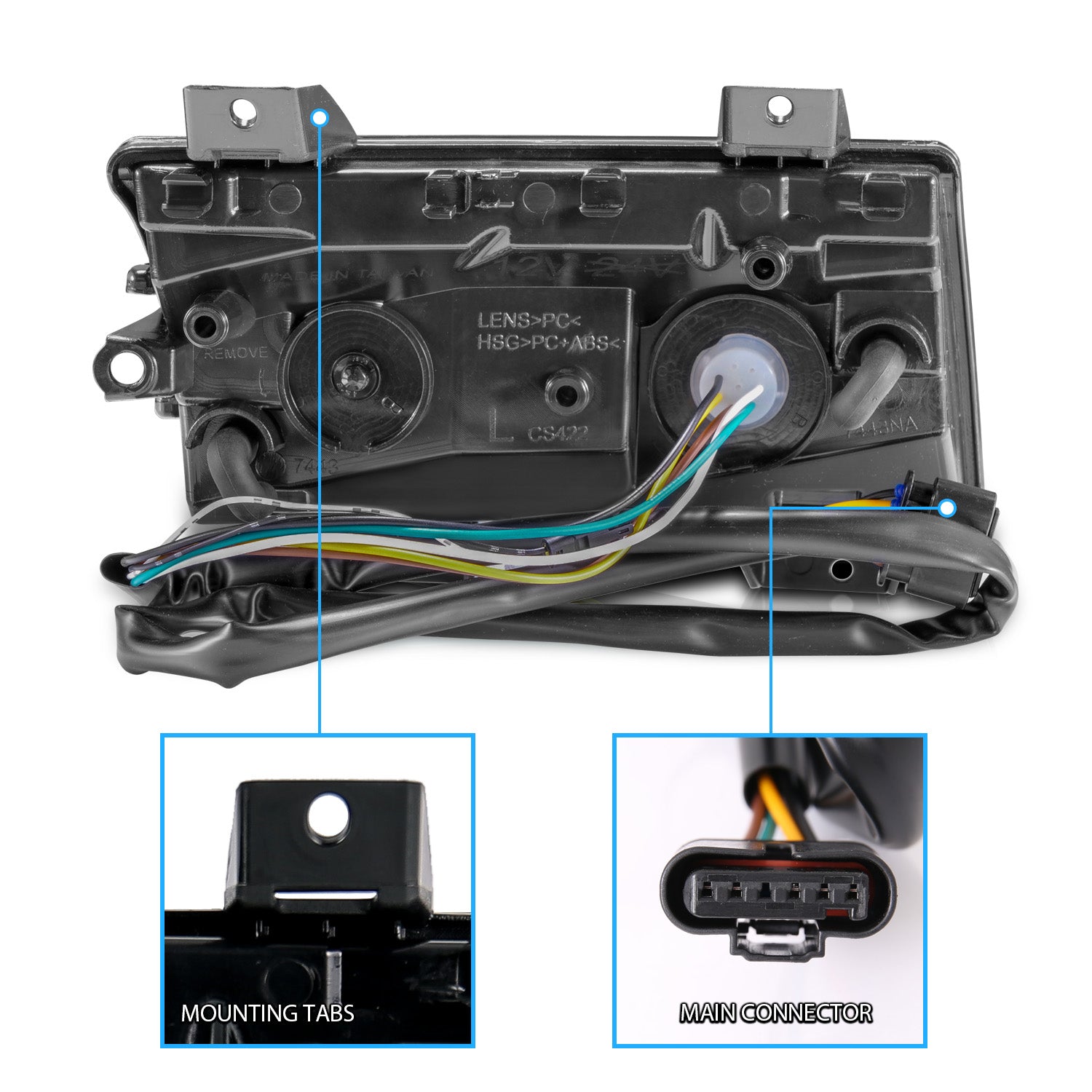 JEEP WRANGLER 18-21 / GLADIATOR 20 LED SIDE MARKERS SMOKE  (SEQUENTIAL SIGNAL) (FOR HIGH CONFIGURED)