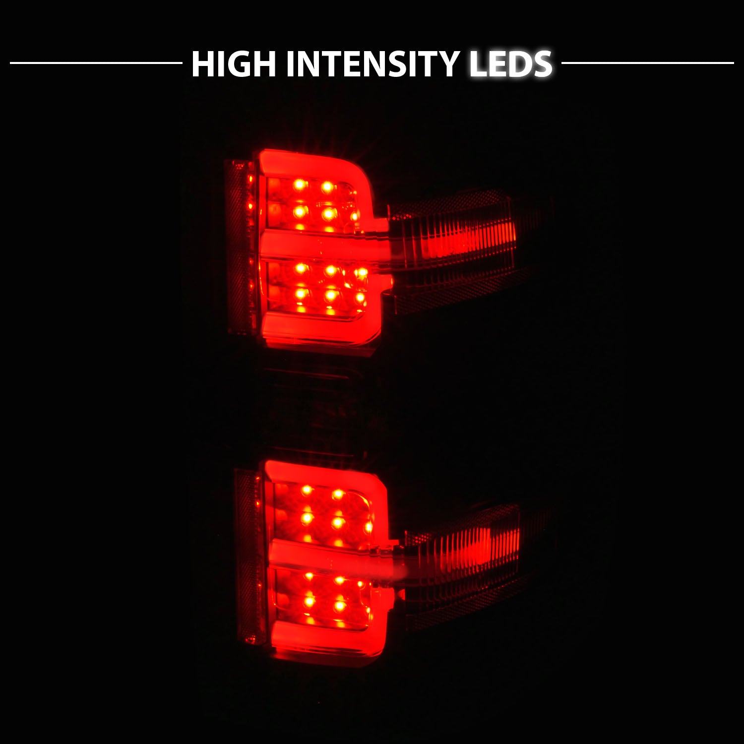 CHEVY SILVERADO 14-17 LED TAIL LIGHTS G2 BLACK (NON-OEM LED ONLY)