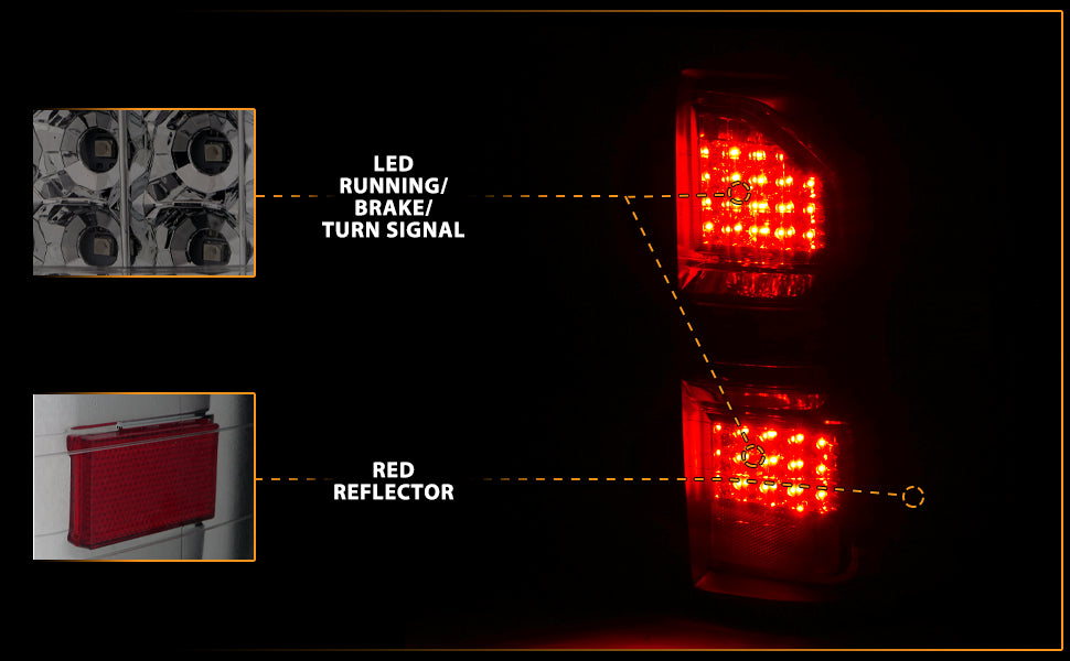 GMC SIERRA 14-18 LED TAIL LIGHTS SMOKE  (NON-OEM LED ONLY)