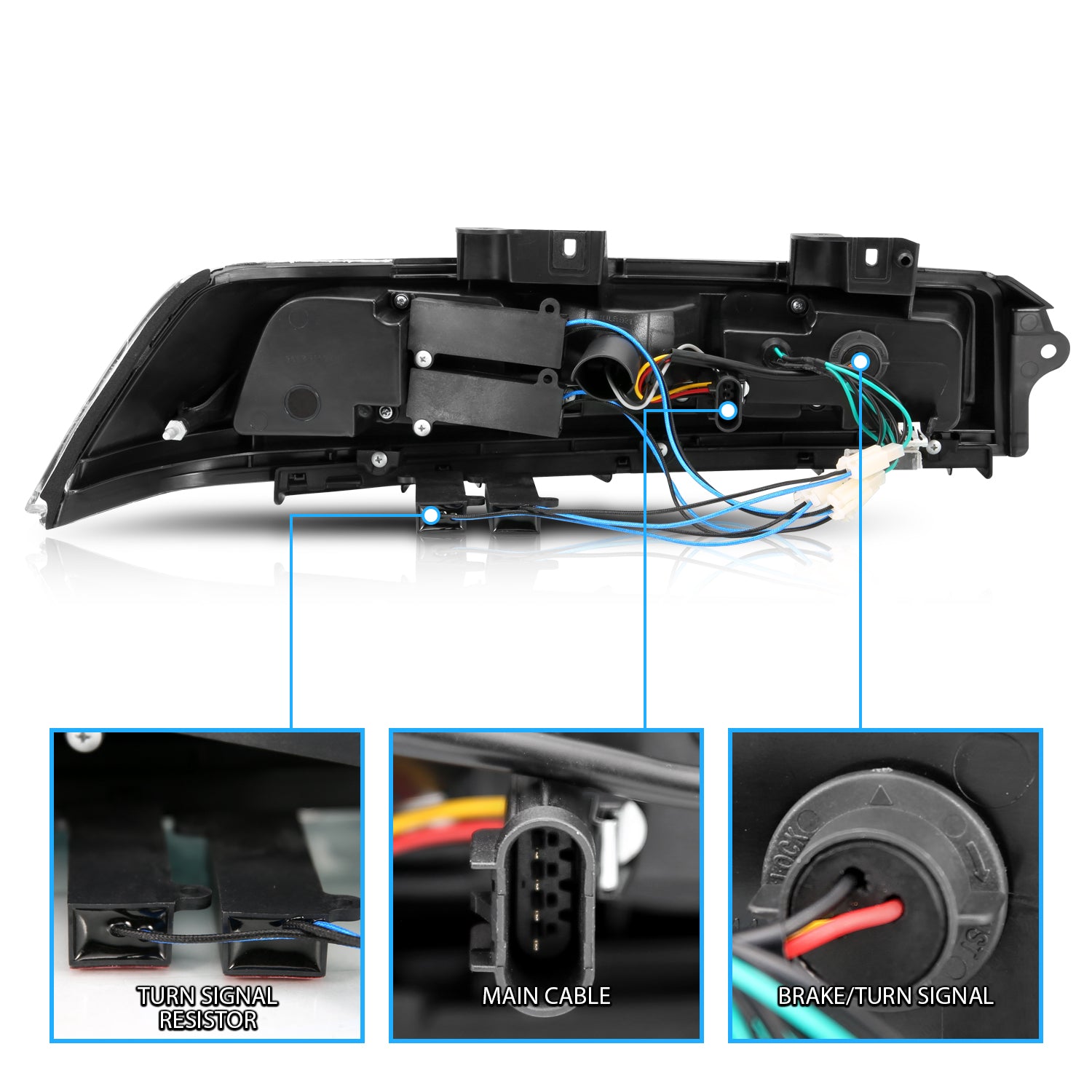 CHEVY CAMARO 14-UP LED TAIL LIGHTS SMOKE