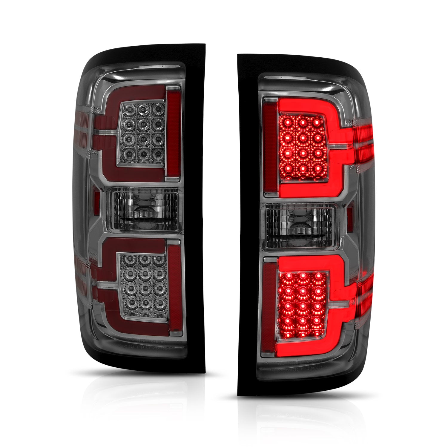 CHEVY SILVERADO 14-17 LED TAIL LIGHTS SMOKE LENS (SEQUENTIAL SIGNAL)