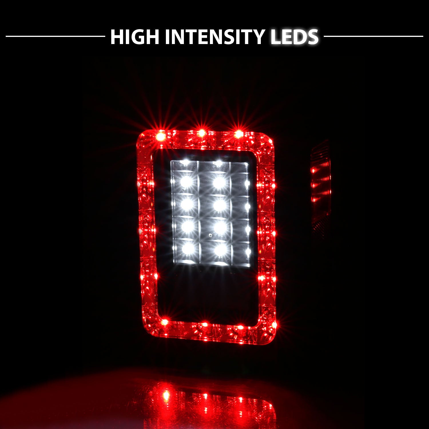 JEEP WRANGLER 07-10 LED TAIL LIGHTS G2 BLACK (RED/SMOKE LENS)