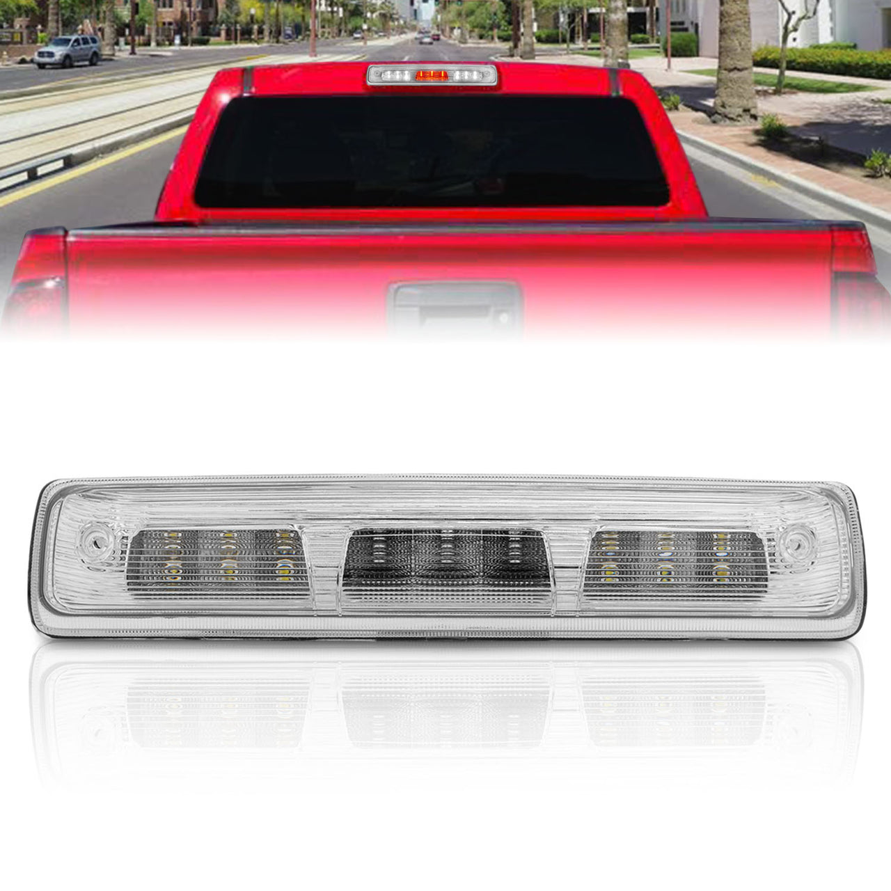 CHEVY COLORADO 2015 LED 3RD BRAKE LIGHT ALL CHROME