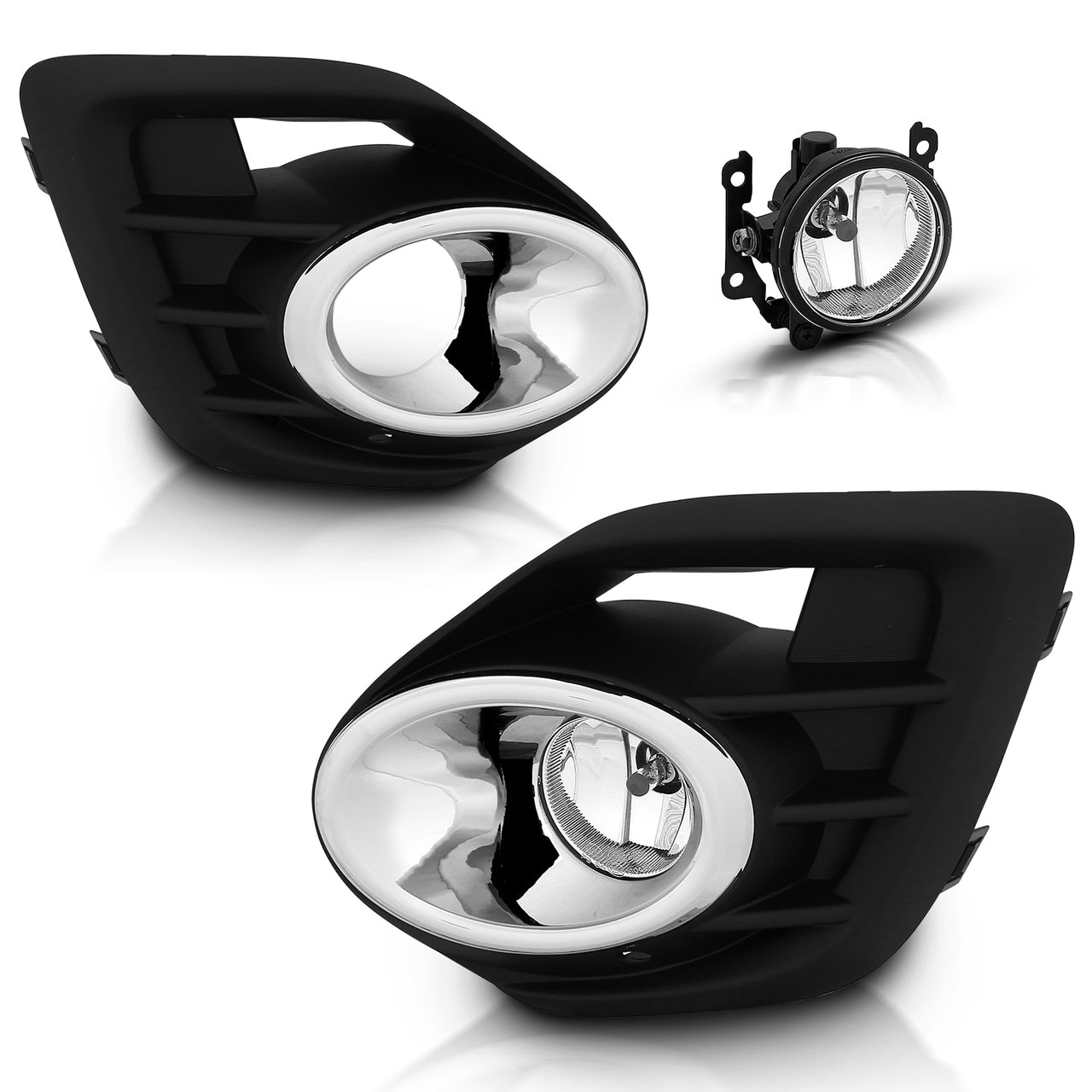 MITSUBISHI LANCER 16 UP LED FOG LIGHTS(WITH CHROME RING)