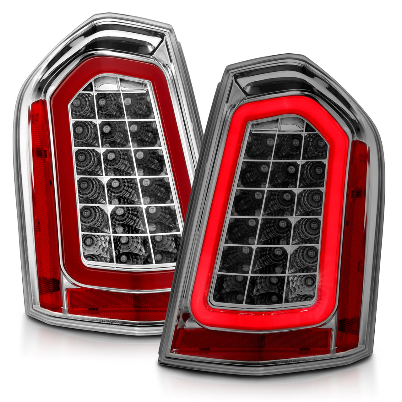 CHRYSLER 300 11-14 LED TAIL LIGHTS CHROME (SEQUENTIAL SIGNAL)