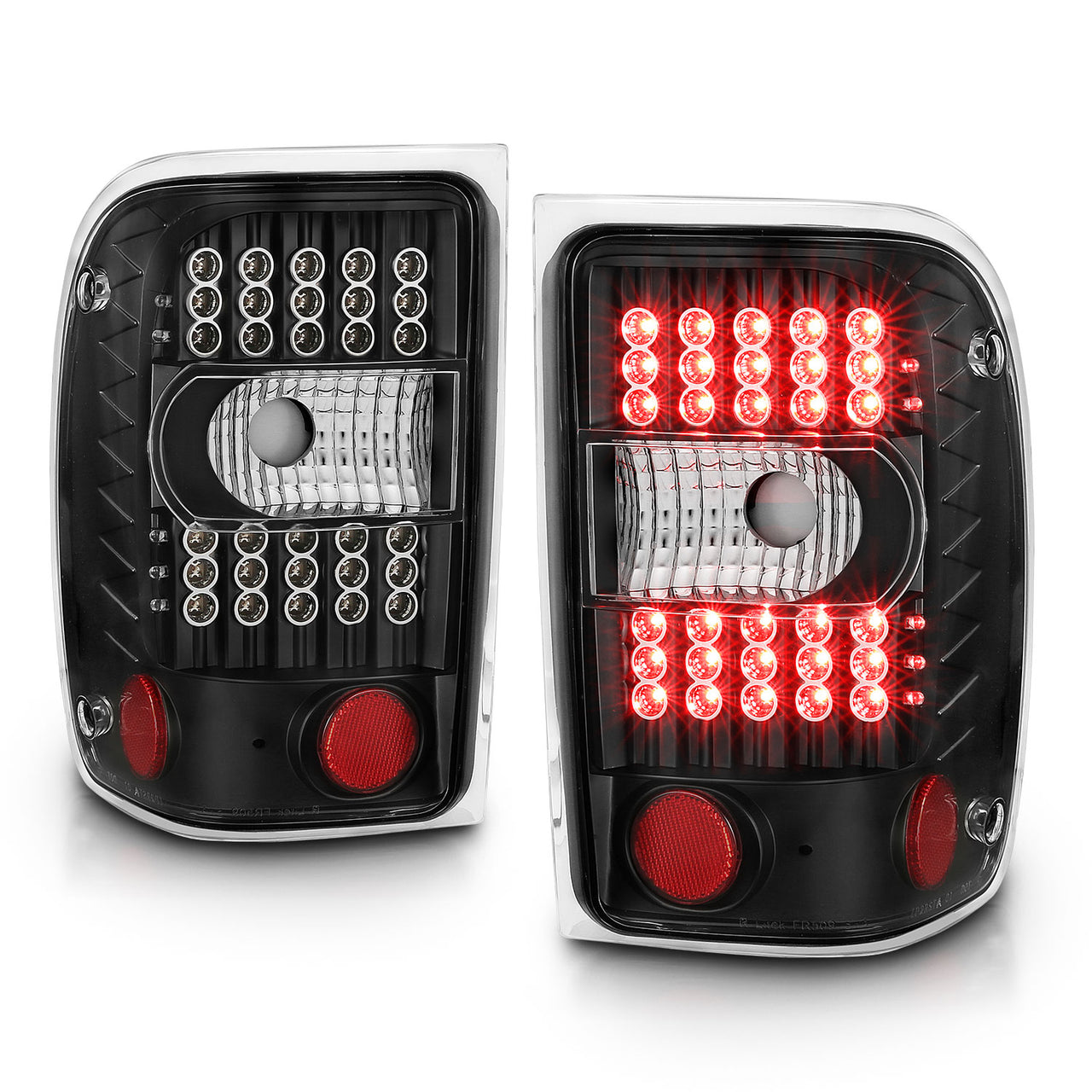 FORD RANGER 01-05 LED TAIL LIGHTS G2 BLACK