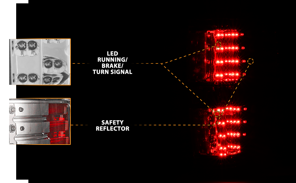 FORD F-150 09-13 LED TAIL LIGHTS SMOKE