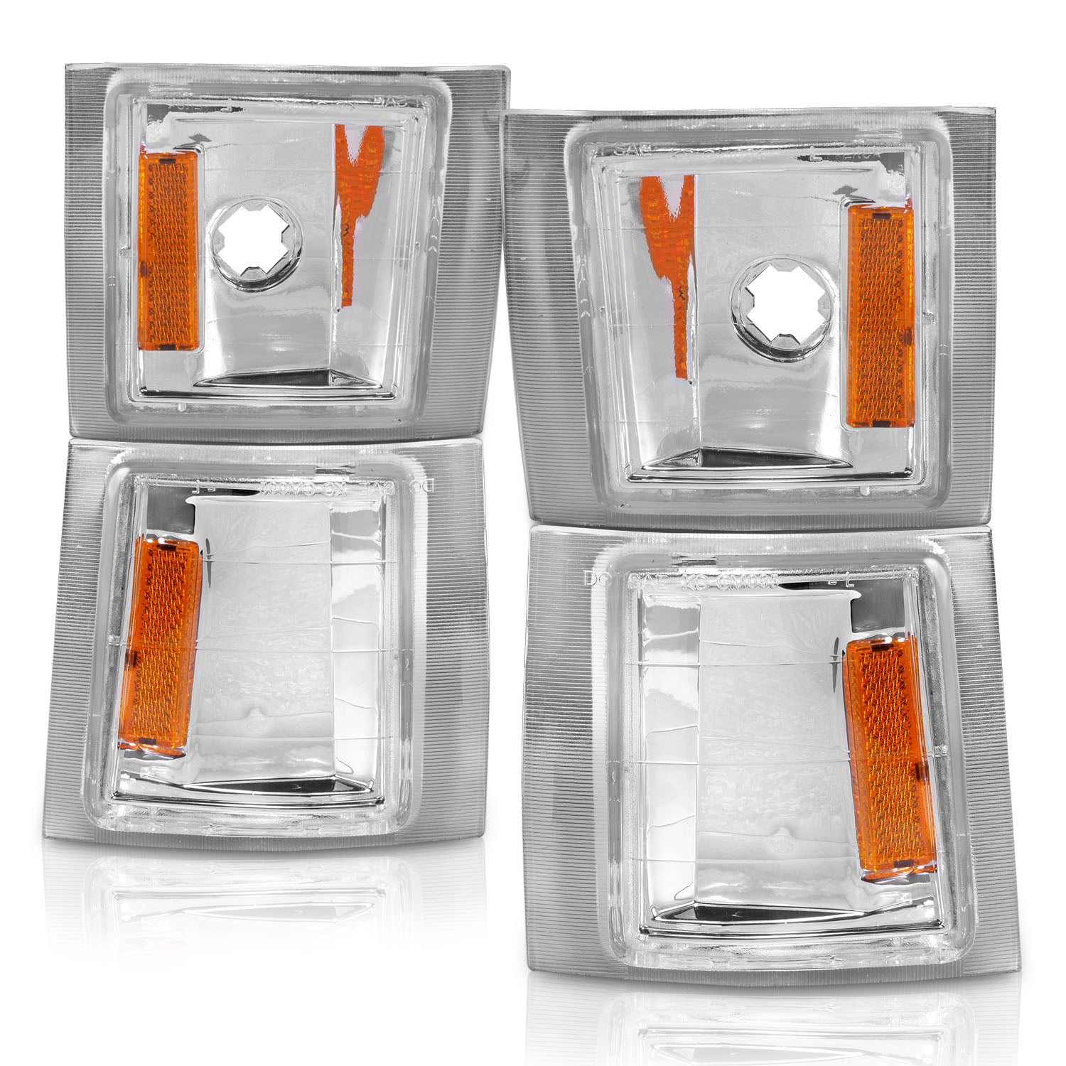 CHEVY FULL SIZE 94-98 CORNER LIGHTS CLEAR 4 PCS AMBER