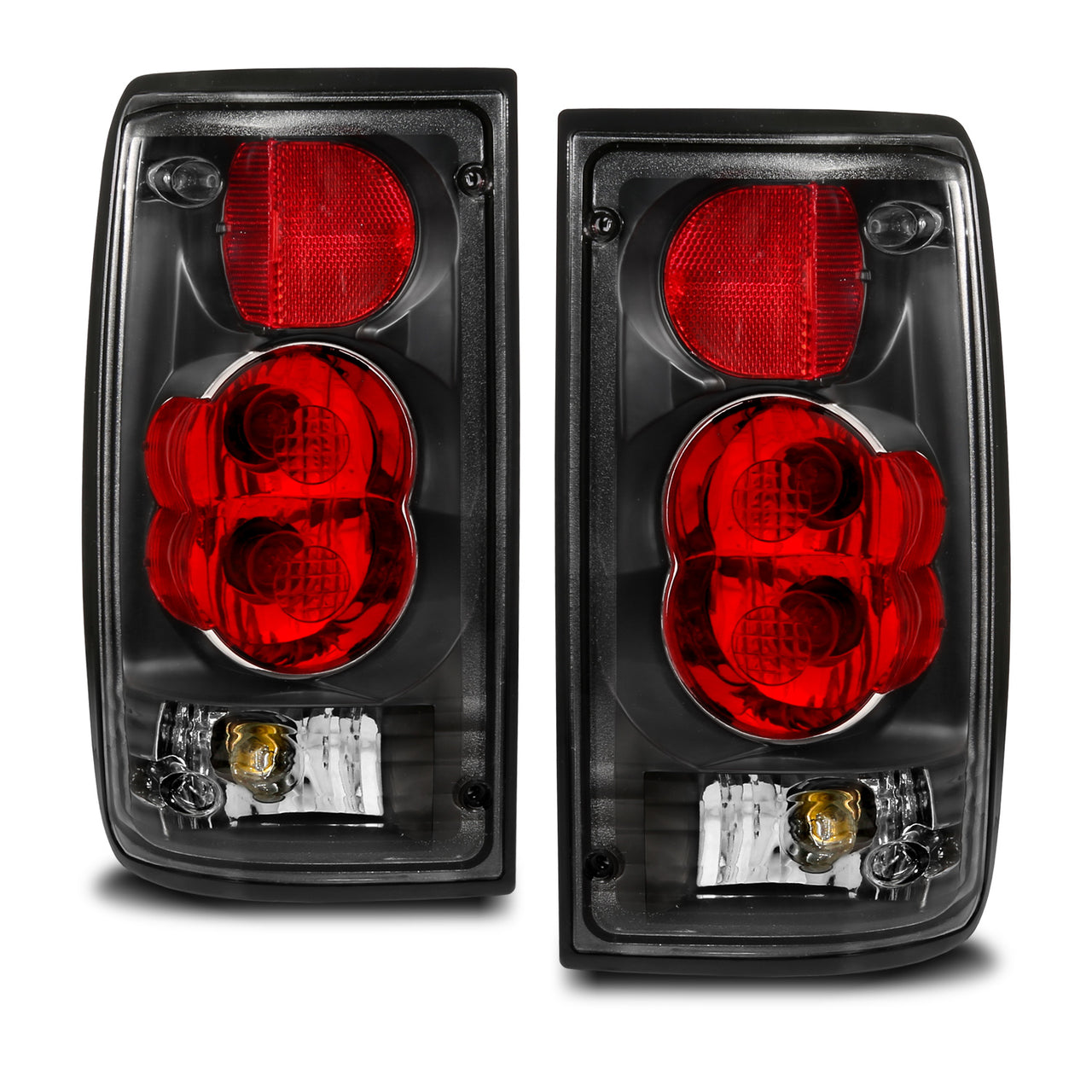 TOYOTA PICKUP 89-95 TAIL LIGHTS G2 BLACK