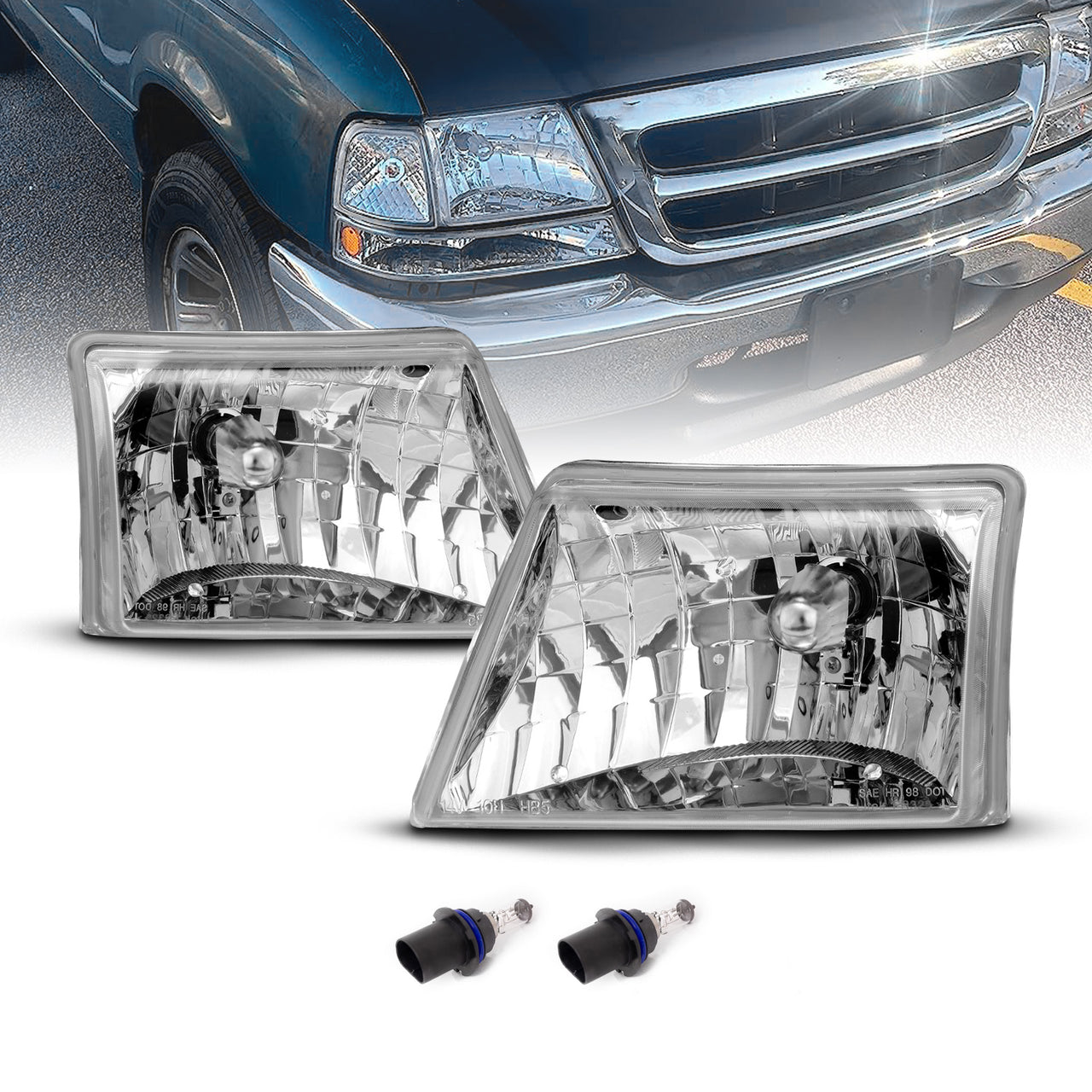 FORD RANGER 98-00 HEADLIGHTS CLEAR