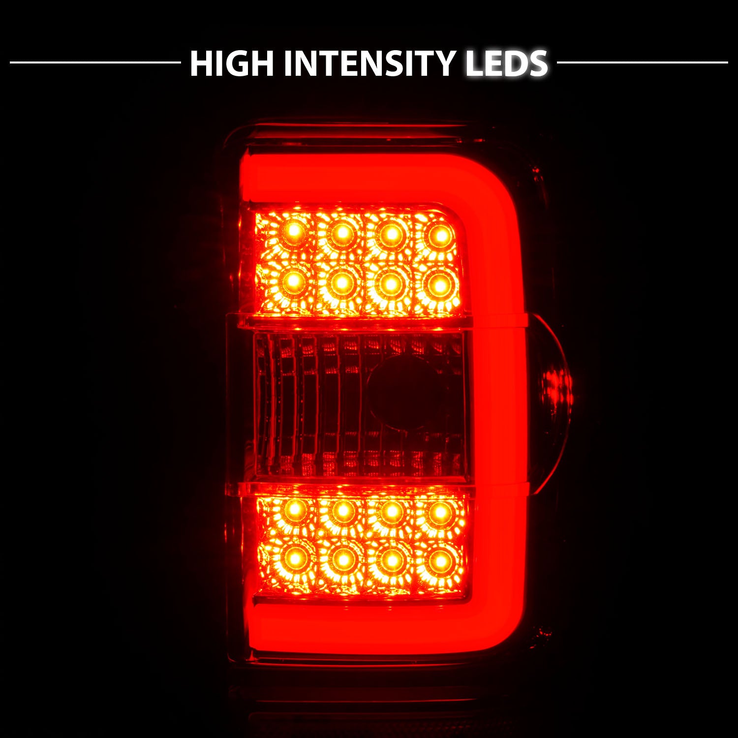FORD RANGER 01-11 TAIL LIGHTS CHROME HOUSING CLEAR LENS W/C LIGHT BAR