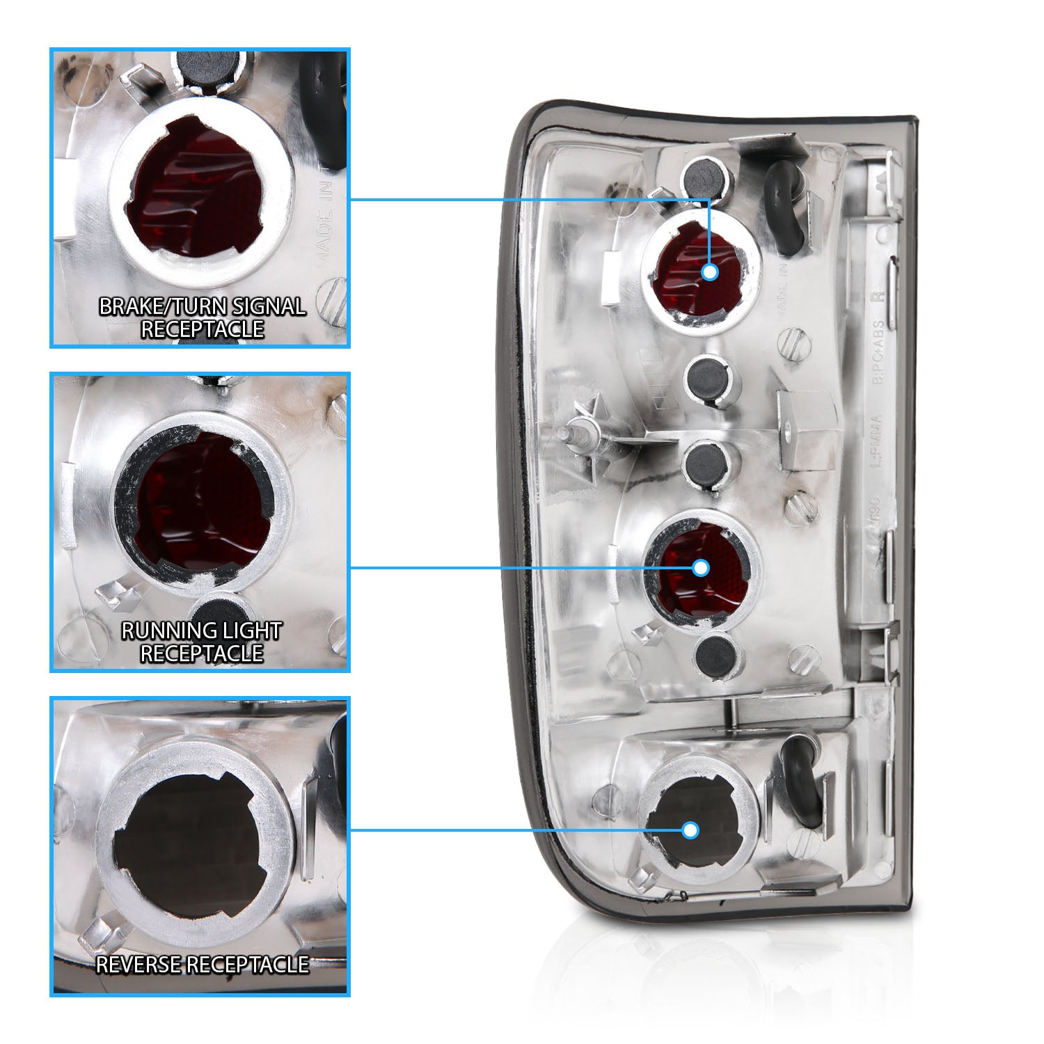 CHEVY BLAZER 95-00 TAIL LIGHTS DARK SMOKE