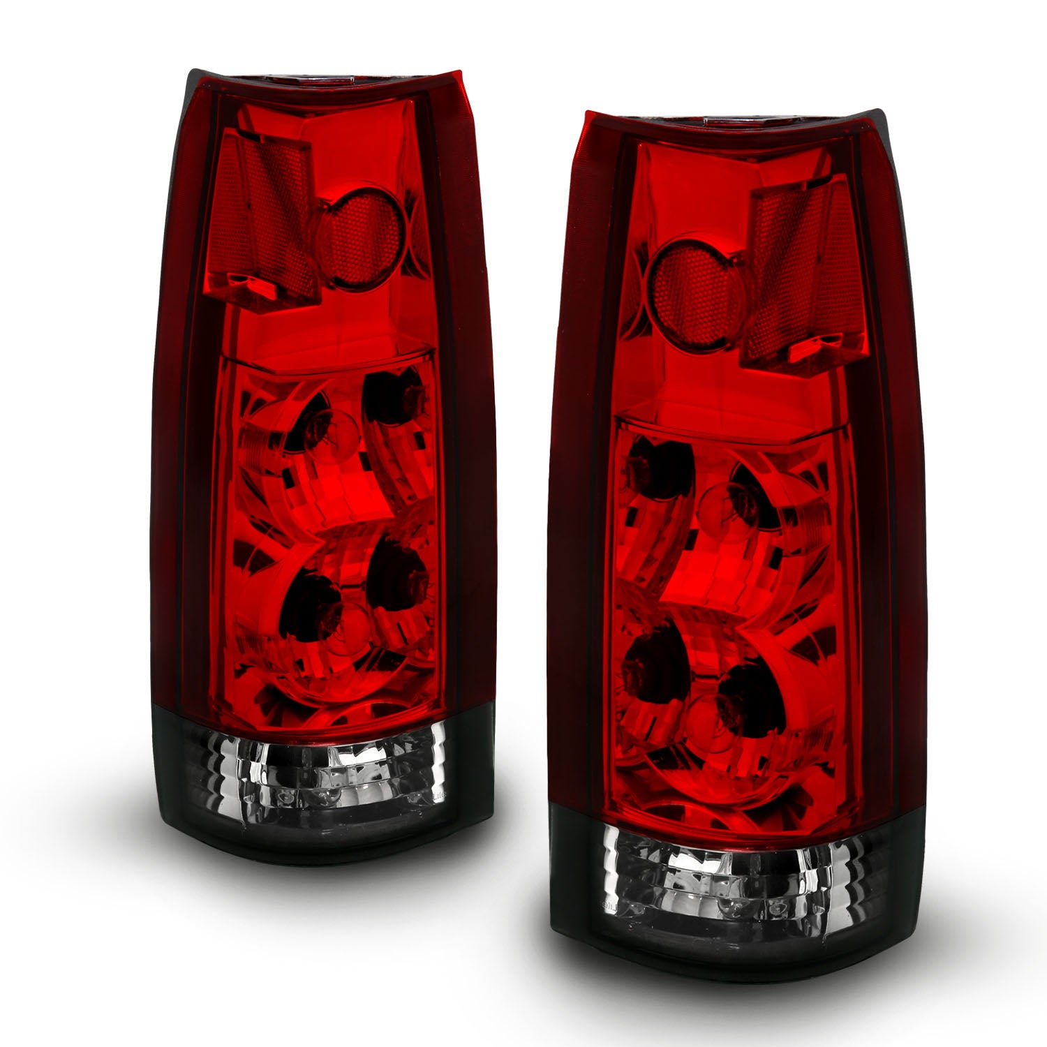 Chevy/GMC C/K 1500/2500/3500 88-99, SUBURBAN/YUKON 92-00, TAHOE 94-00, BLAZER 92-94, CADILLAC ESCALADE 99-00 TAIL LIGHTS RED/SMOKE NEW VERSION