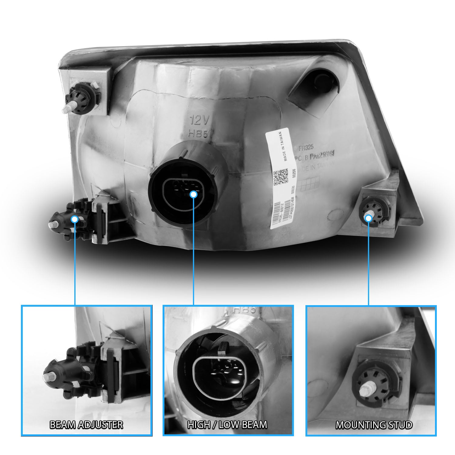 FORD RANGER 98-00 HEADLIGHTS CLEAR