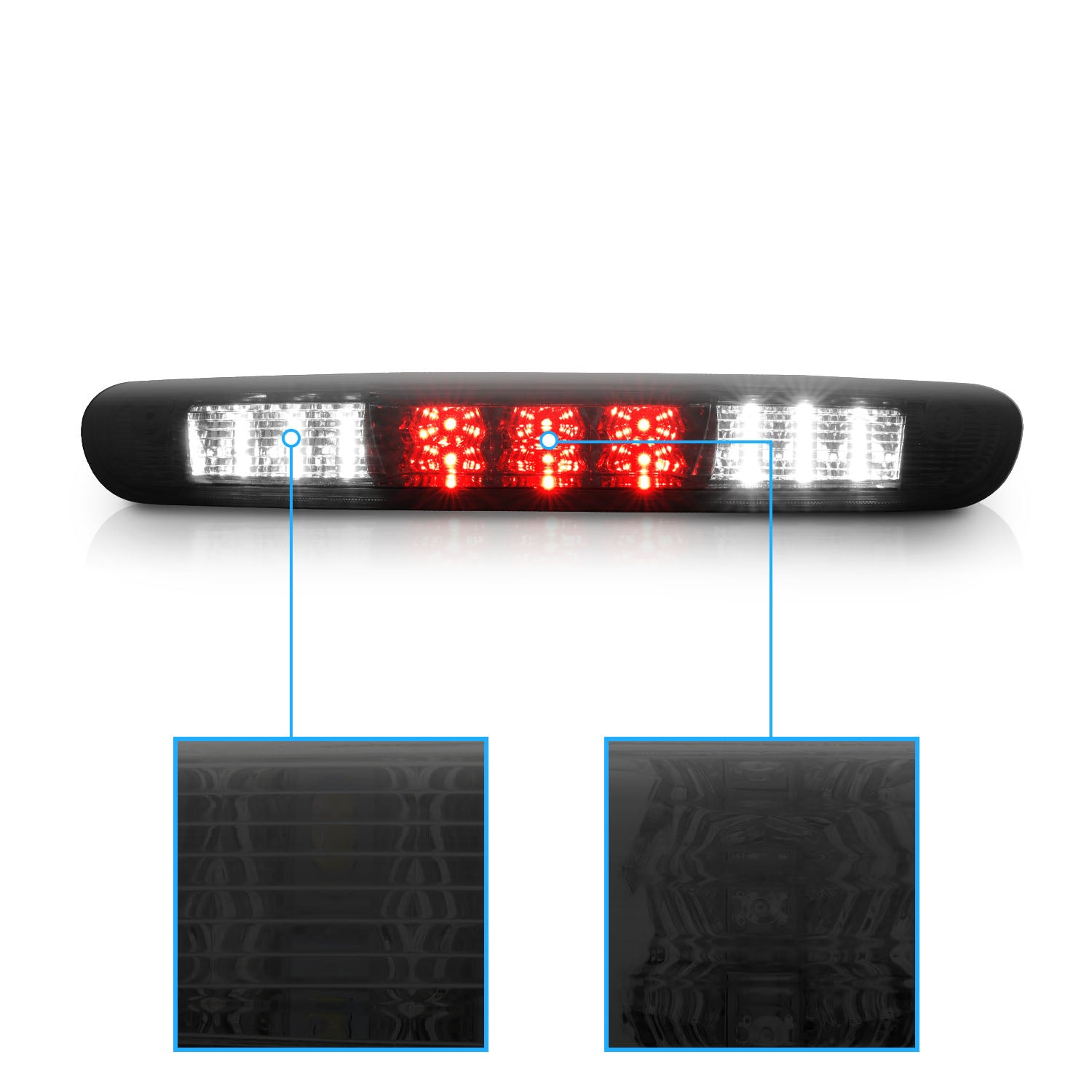 CHEVY SILVERADO/GMC SIERRA 07-12 LED 3RD BRAKE LIGHT SMOKE