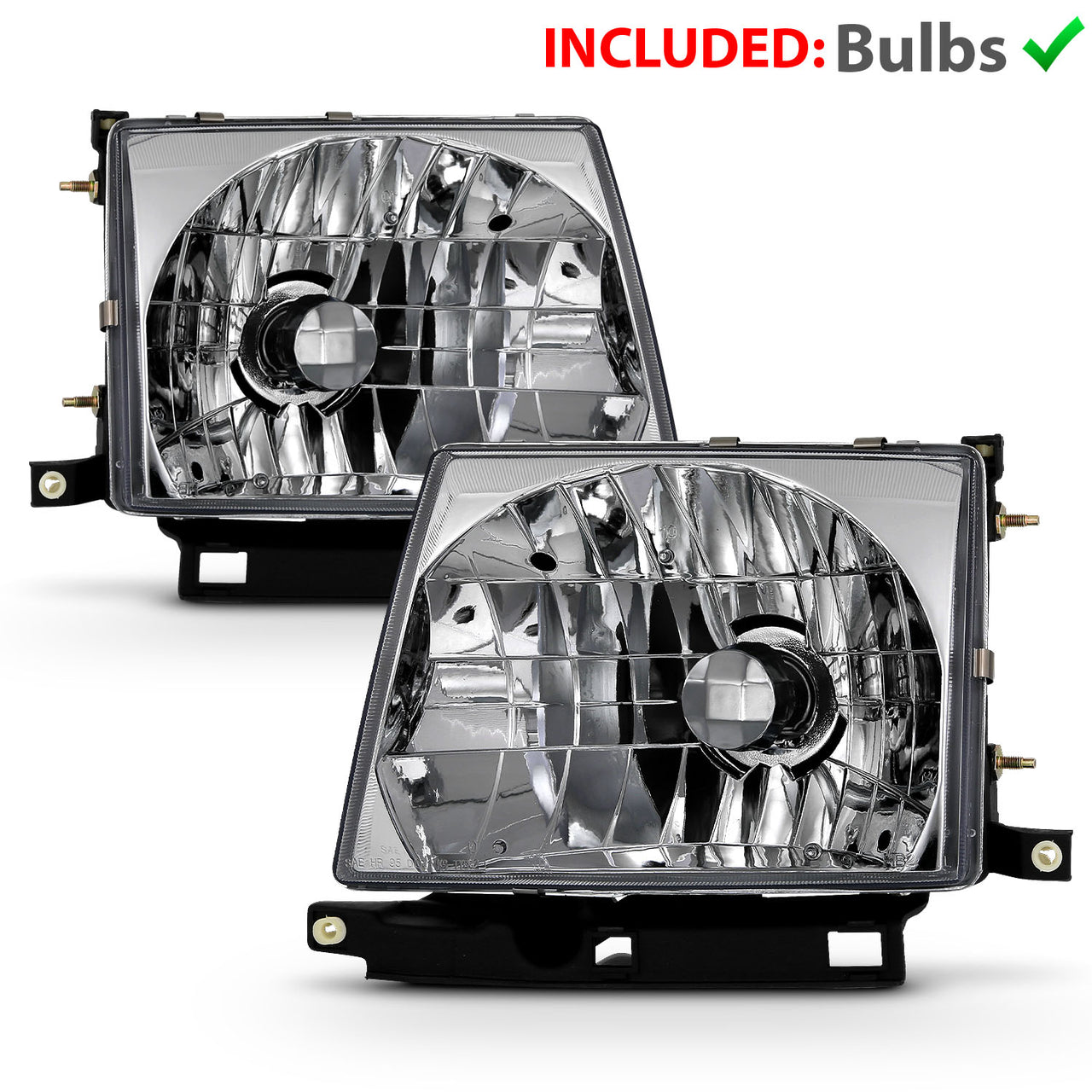 TOYOTA TACOMA 97-00 HEADLIGHTS CHROME