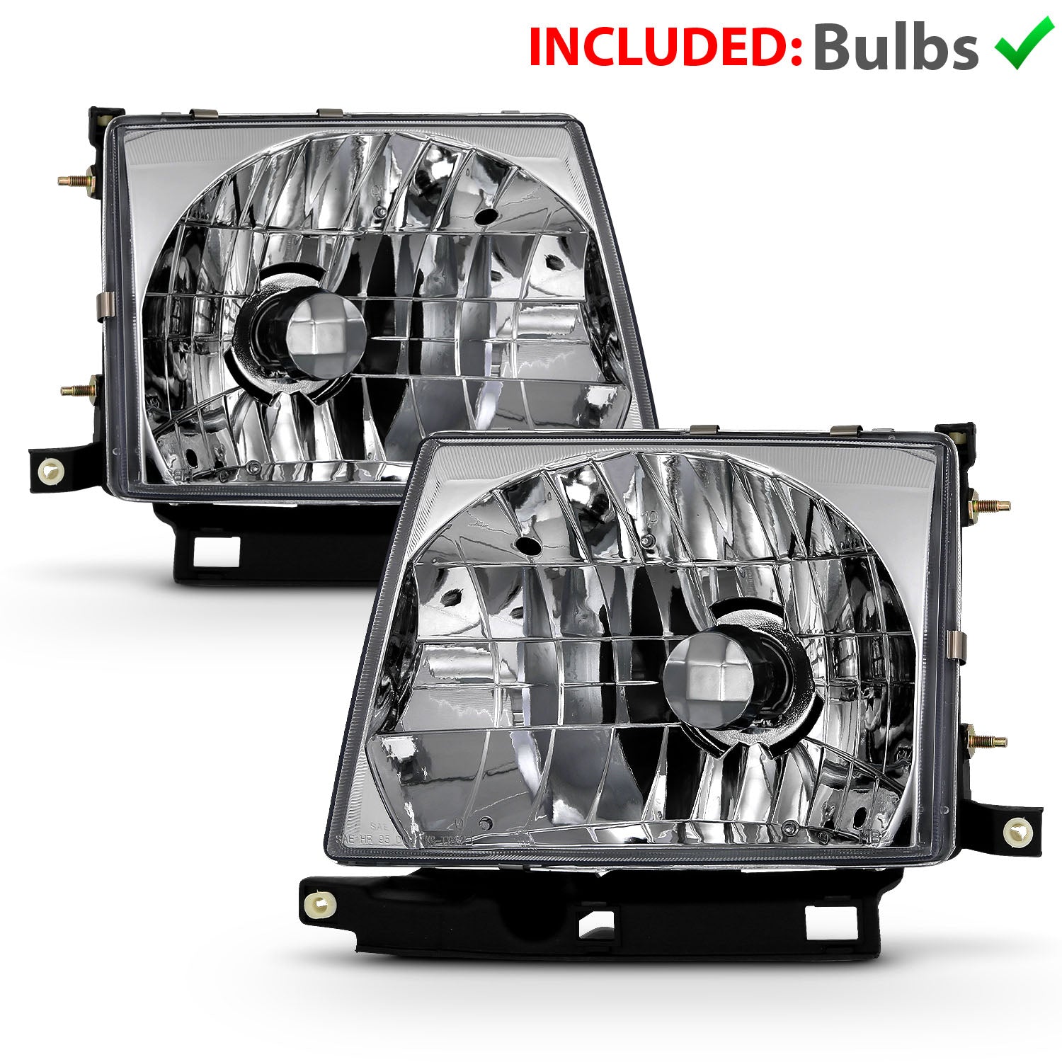 TOYOTA TACOMA 97-00 HEADLIGHTS CHROME