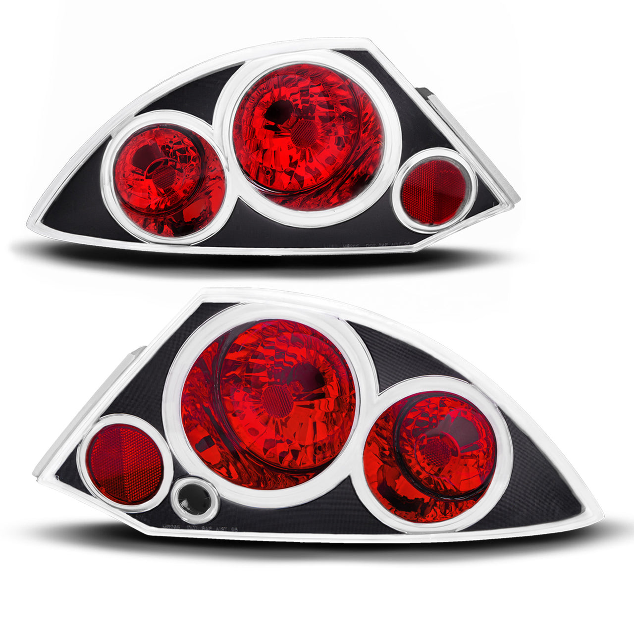 MITSUBISHI ECLIPSE 00-02 TAIL LIGHTS BLACK