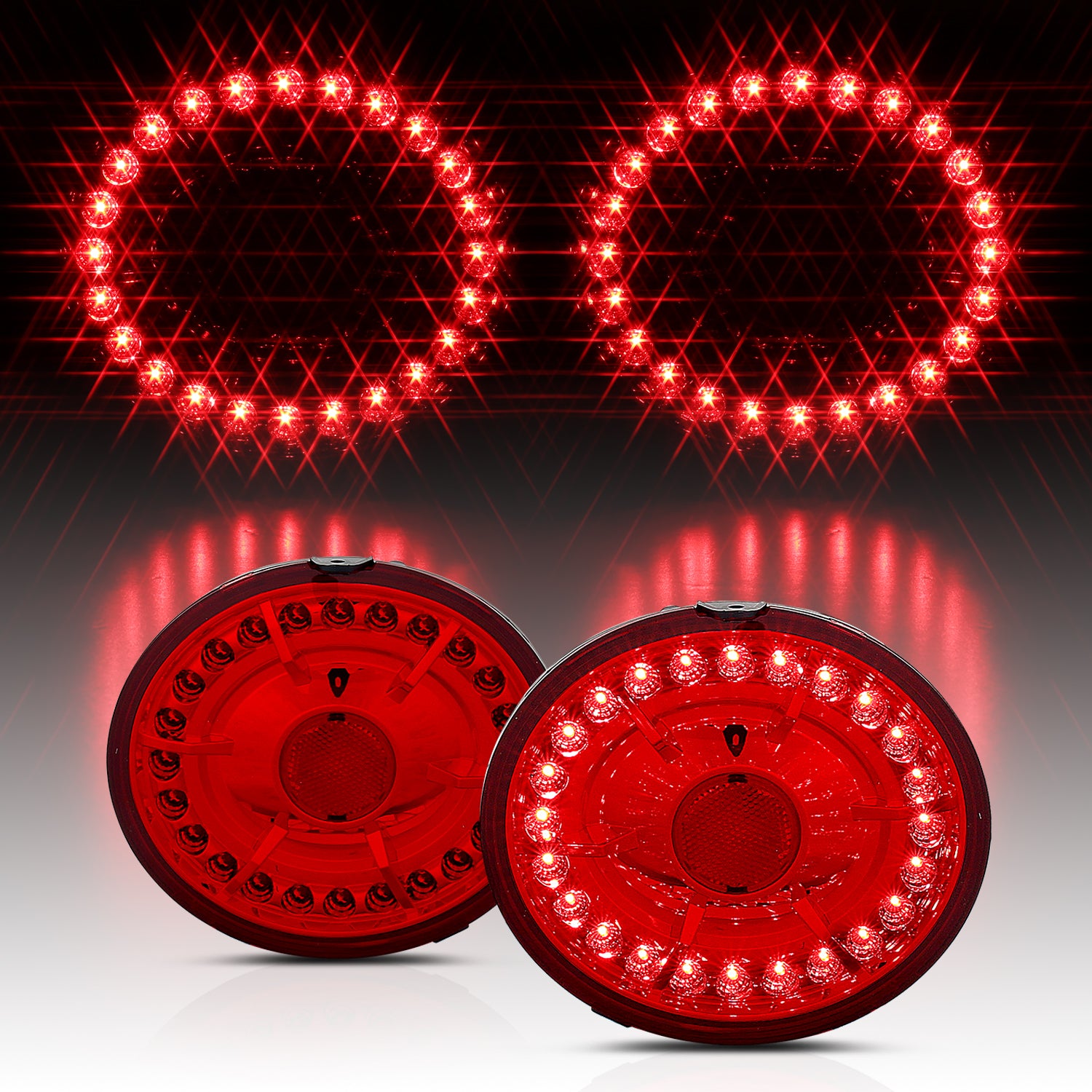 CHEVY CORVETTE 05-07/CORVETTE Z06 06-07 LED TAIL LIGHTS ALL RED