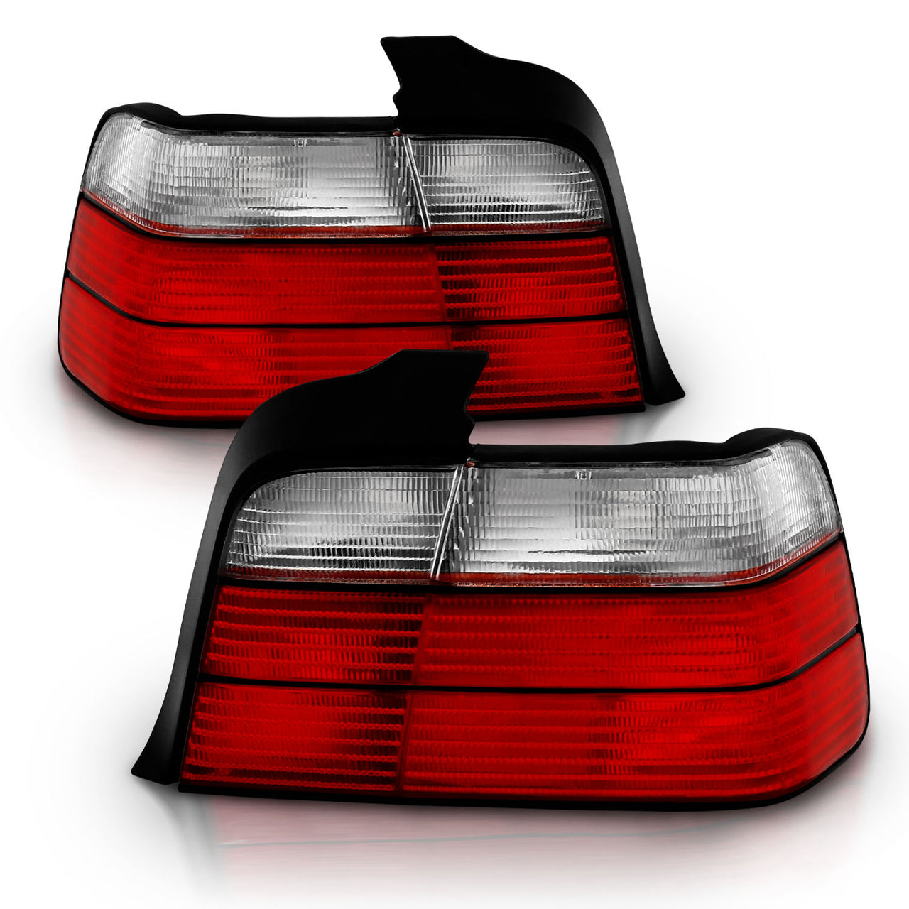 BMW 3 SERIES E36 92-98 4DR TAIL LIGHTS RED/CLEAR