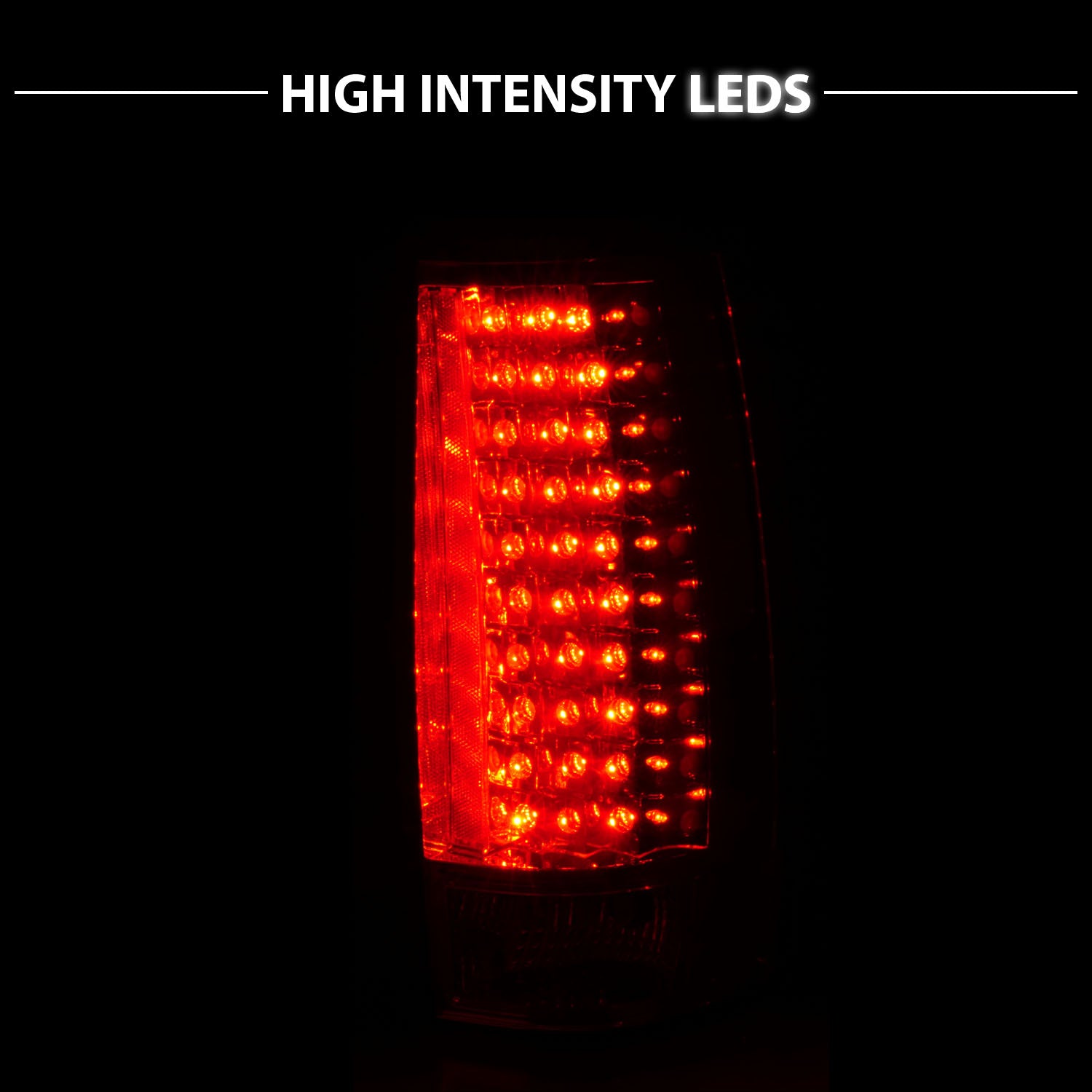 CHEVY TAHOE/SUBURBAN 07-UP LED G4 TAIL LIGHTS RED/CLEAR (ESCALADE LOOK)