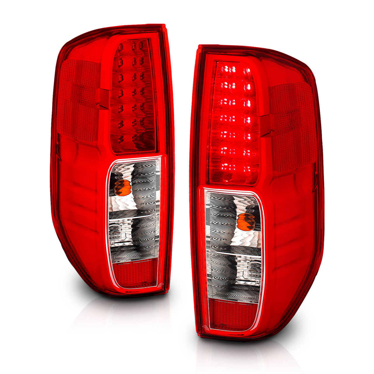 NISSAN FRONTIER 05-08  LED TAIL LIGHTS RED/CLEAR