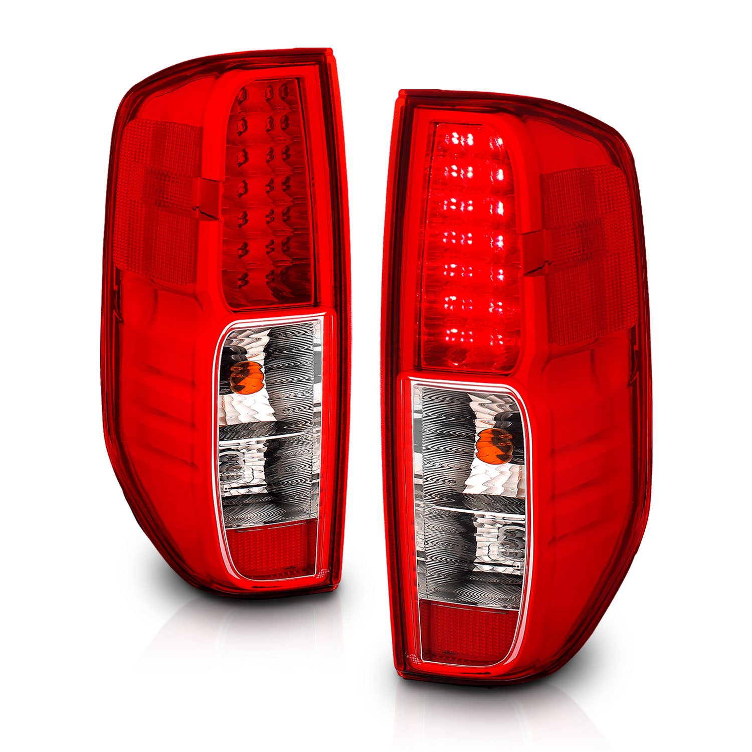 NISSAN FRONTIER 05-08  LED TAIL LIGHTS RED/CLEAR