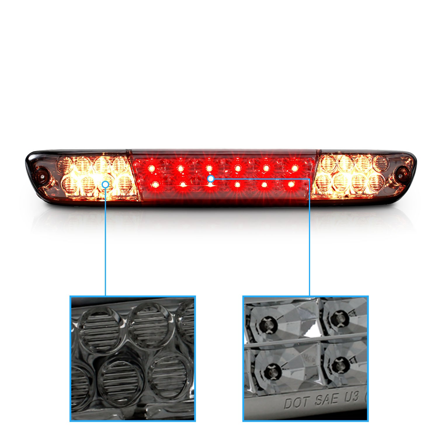 CHEVY COLORADO 04-08 LED 3RD BRAKE LIGHT SMOKE