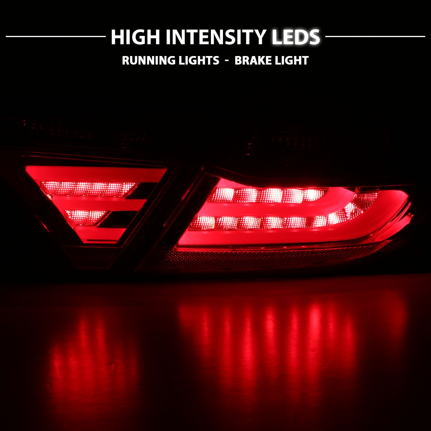 TOYOTA CAMRY 15-17 4D LED TAIL LIGHTS RED/SMOKE (4 PCS)