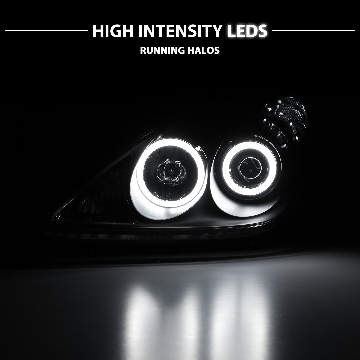 LEXUS ES 300/330 02-04 PROJECTOR HEADLIGHTS HALO BLACK CLEAR (RX HALO)