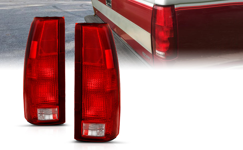 Chevy/GMC C/K 1500/2500/3500 88-99, SUBURBAN/YUKON 92-00, TAHOE 94-00, BLAZER 92-94, CADILLAC ESCALADE 99-00  TAIL LIGHTS (OE REPLACEMENT)