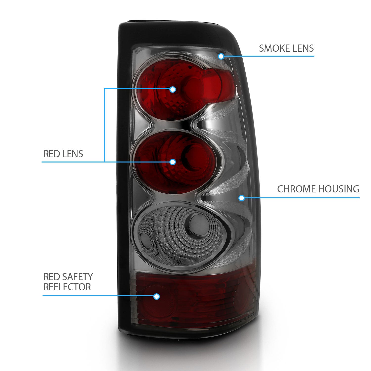 CHEVY SILVERADO 03-06 TAIL LIGHTS SMOKE