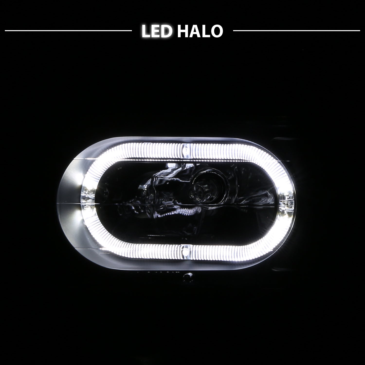CHEVY FULLSIZE 88-98 CRYSTAL HEADLIGHTS BLACK
