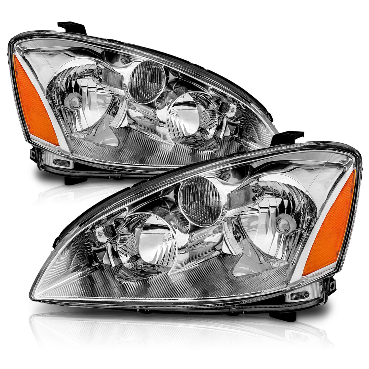 NISSAN ALTIMA 02-04 HEADLIGHTS CRYSTAL CLEAR AMBER