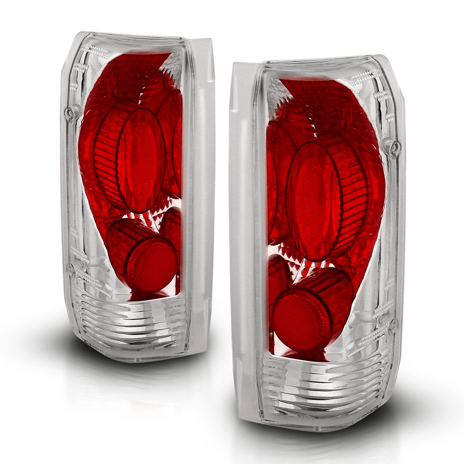 FORD F150 89-96/BRONCO 87-96 TAIL LIGHTS CHROME