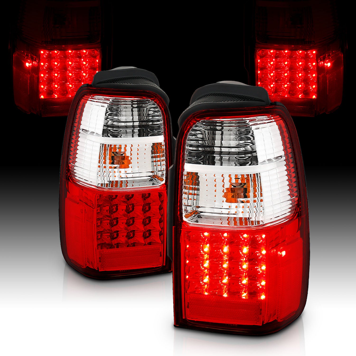 TOYOTA 4 RUNNER 01-02 LED TAIL LIGHTS RED/CLEAR