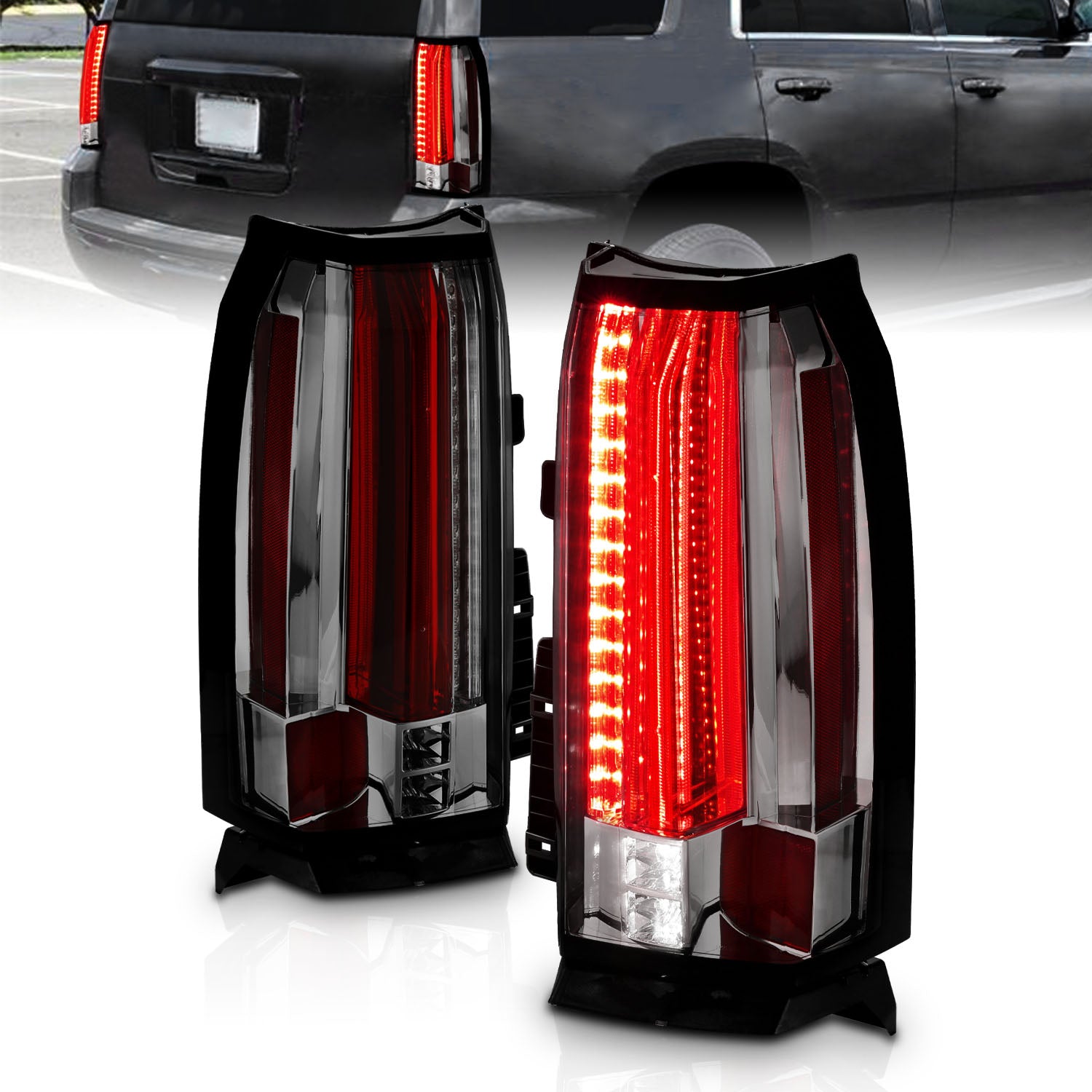 CHEVY TAHOE/SUBURBAN 15-17 LED TAIL LIGHTS SMOKE