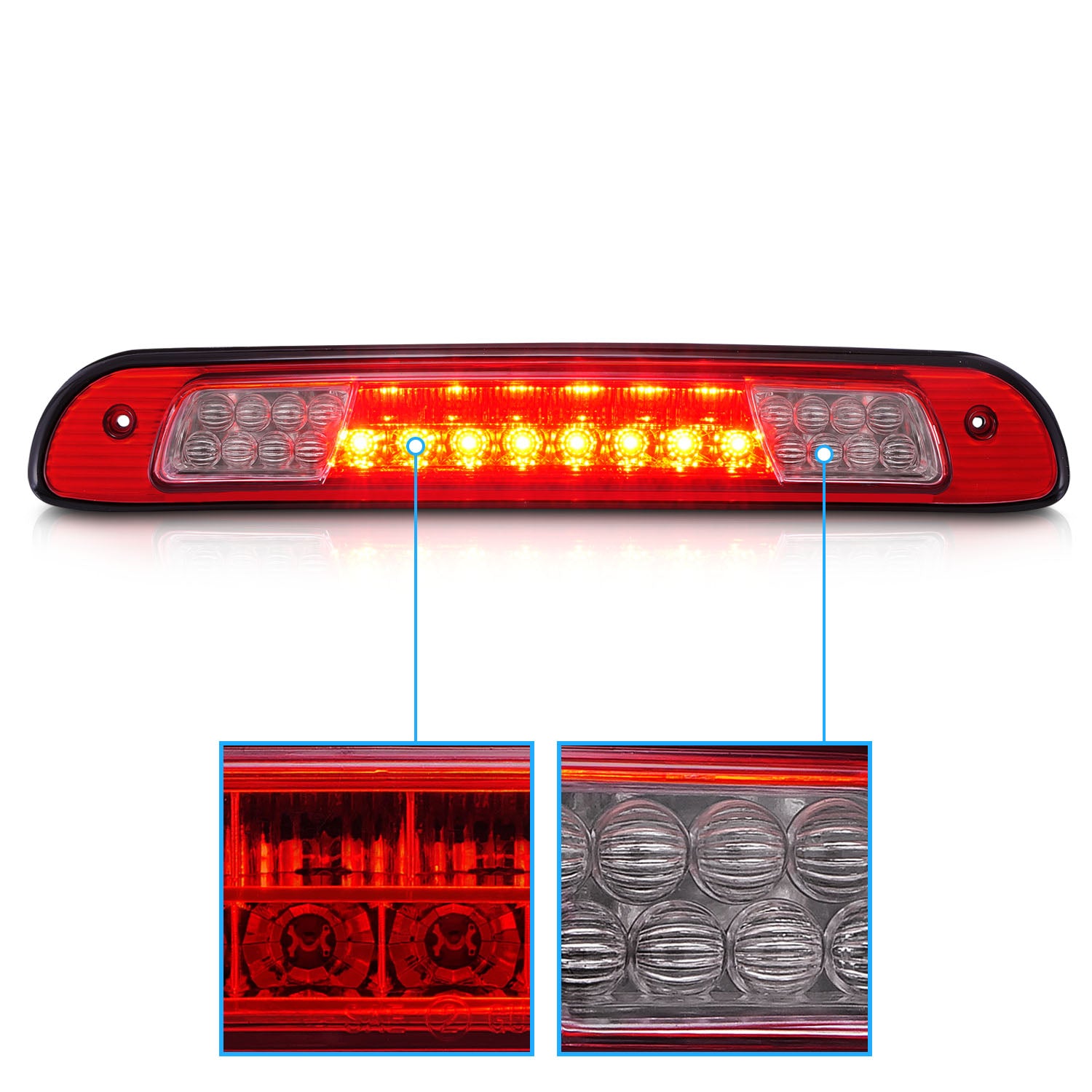 TOYOTA TUNDRA 00-06 LED 3RD BRAKE LIGHT RED/CLEAR